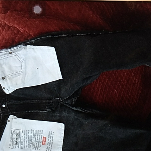 🏁 Vintage Levi's USA  550 Jeans Black  RELAXED 30 X 30 High Waist Mom Wedgie - Picture 5 of 16